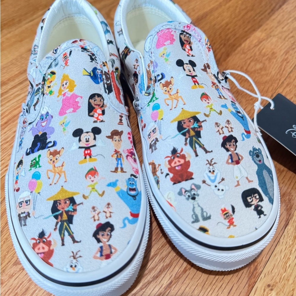 100th anniversary Disney slip on Vans kids